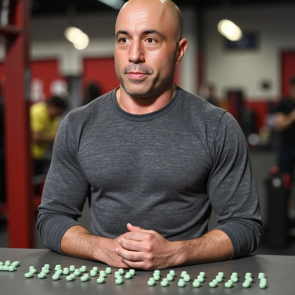 Joe Rogan with probiotic supplements