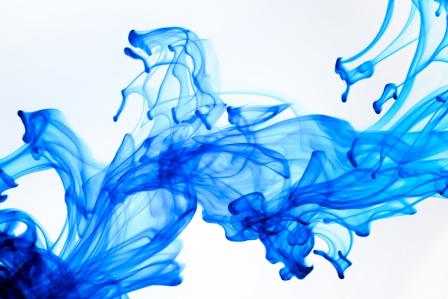 Closeup of methylene blue