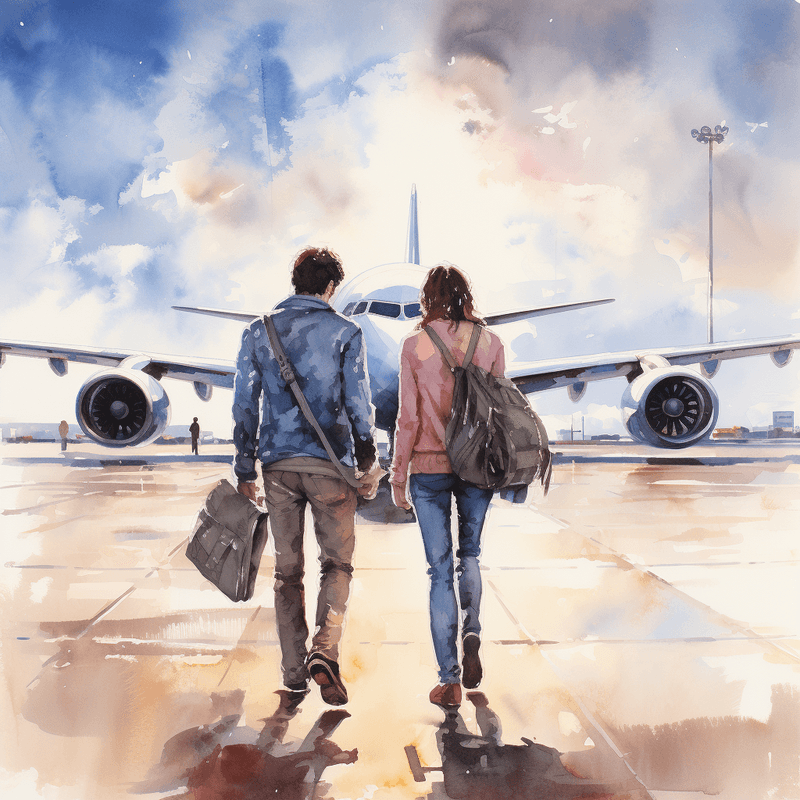 David Sinclair traveling with his loved one