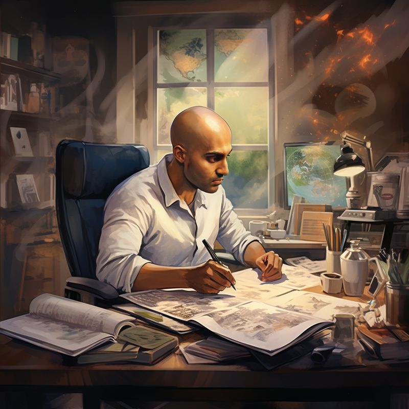 Neil Patel conducting research