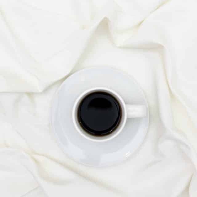 Rhonda Patrick's coffee on her bed