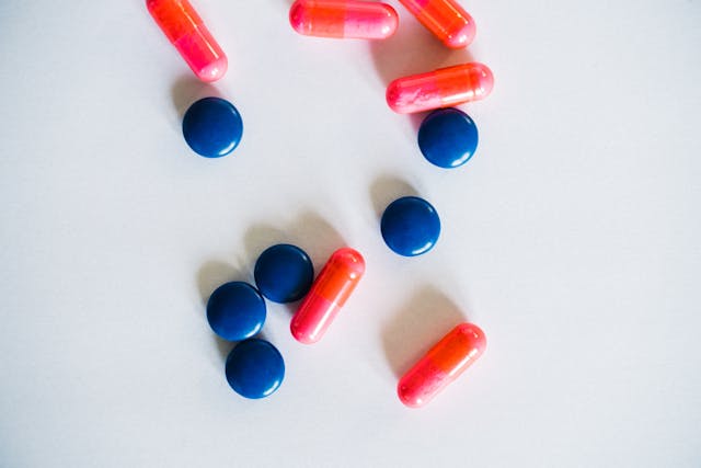 Closeup of sleep supplements