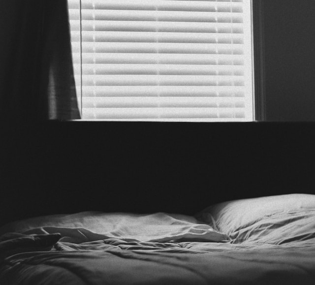 Closeup of Bryan Johnson's bed