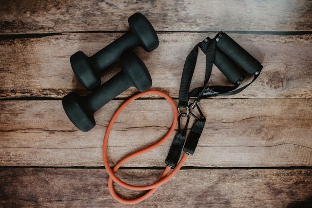 Closeup of exercise equipment to represent Bryan Johnson's workout