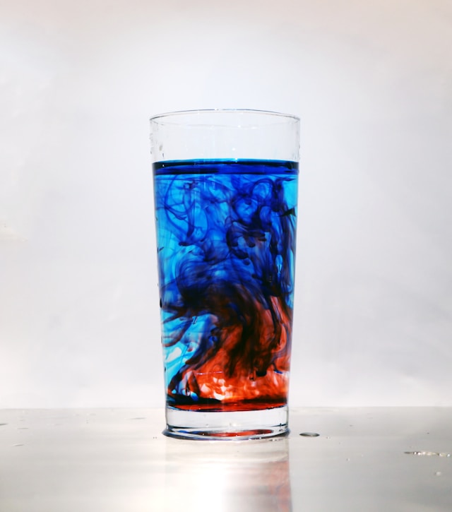 An energy drink in a glass