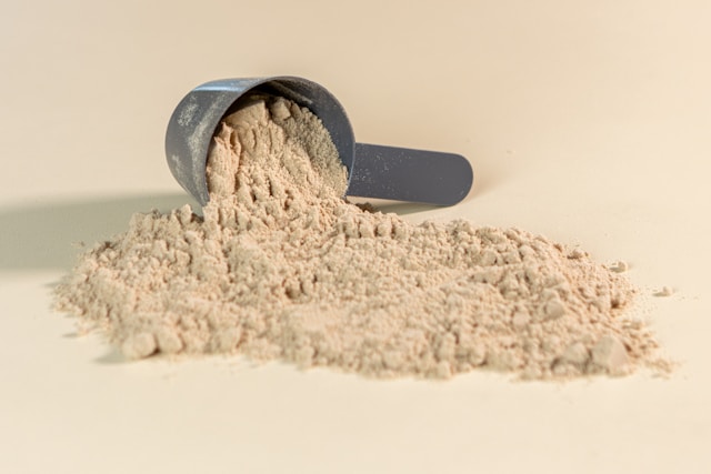 Closeup of pre-workout powder