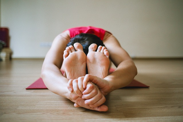 Deepak Chopra focusing on morning yoga