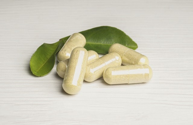 Closeup of supplements to improve meditation