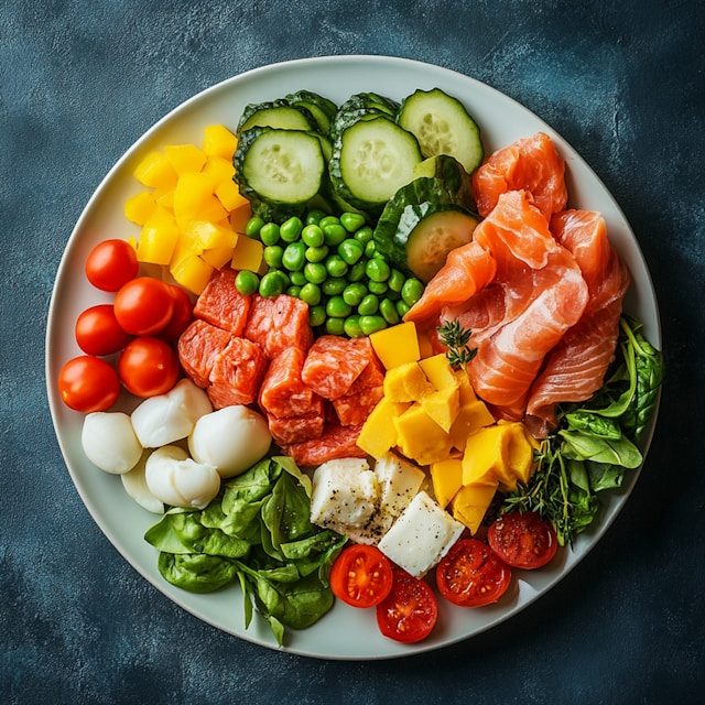 Closeup of Gary Brecka's lunch