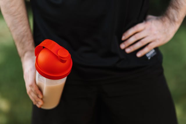 Mark Hyman drinking his morning longevity shake
