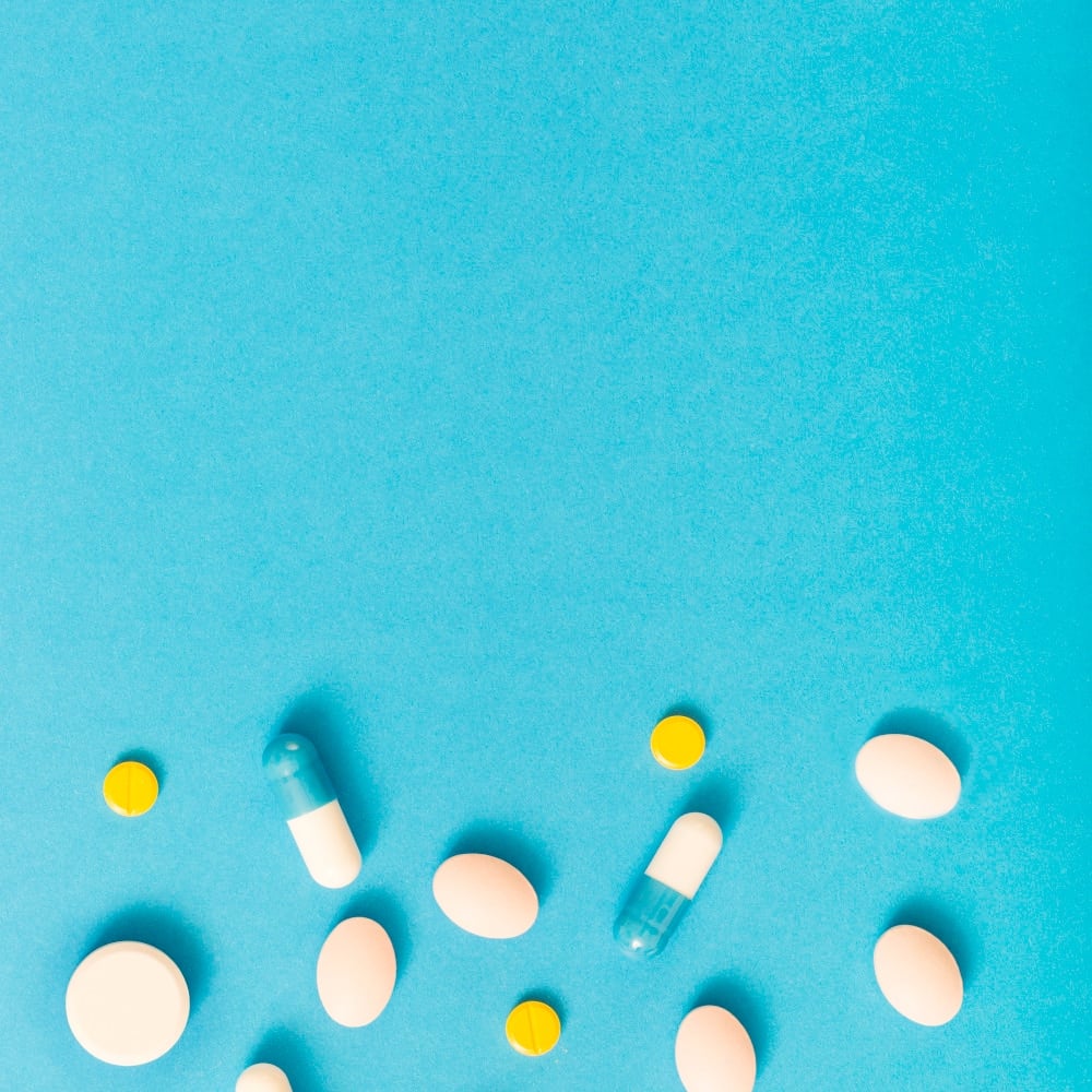 Closeup of Curcumin supplements