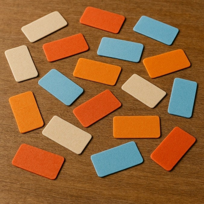 Different colored mouth tapes for Ashton Hall