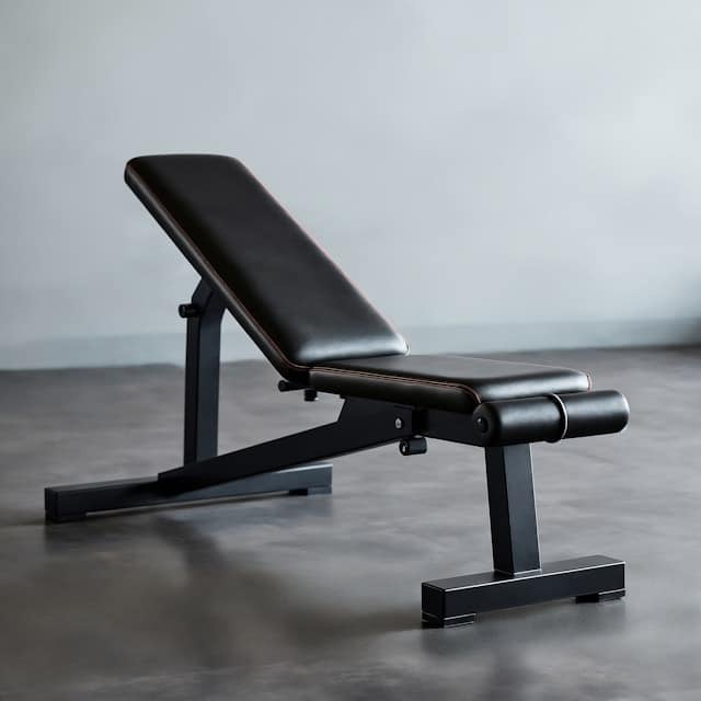 A bench representing Sam Sulek's chest workout