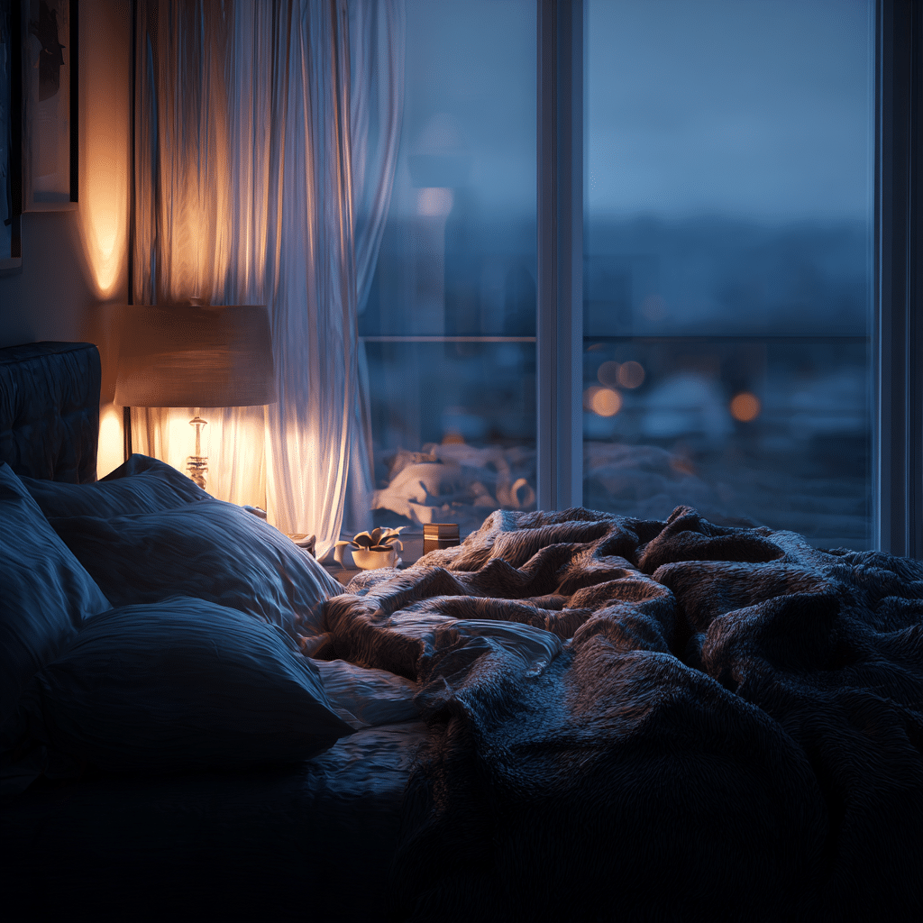 An individual sleeping peacefully after taking Melatonin at night