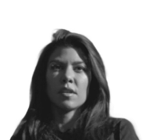 Closeup of Kourtney Kardashian