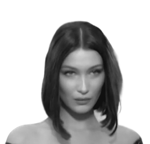 Closeup of Bella Hadid