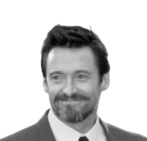 Closeup of Hugh Jackman