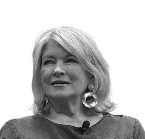 Closeup of Martha Stewart